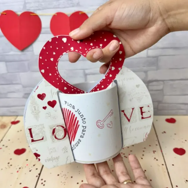Porta Caneca Coração